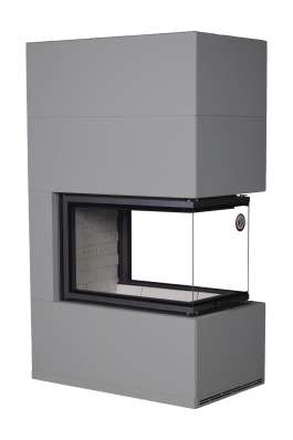 Камин Родос 900 ГРАФИТ, шамот белый в Гродно