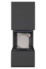 Камин Родос 900 ЧЕРНЫЙ, шамот белый в Гродно