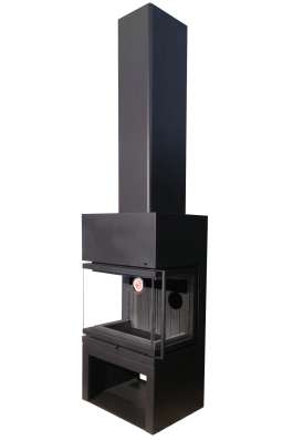 Камин МАДРИД на дровнике черный шамот в Гродно