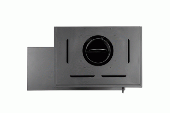 Камин МАДРИД на дровнике Гигант справа черный\белый шамот в Гродно