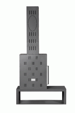 Камин МАДРИД на дровнике Гигант справа черный\белый шамот в Гродно