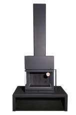 Камин МАДРИД на дровнике Гигант центральный черный\белый шамот в Гродно