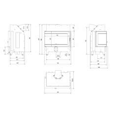 Каминная топка ILDNORD MALMO в Гродно