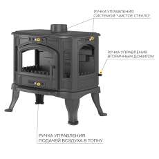 Печь-камин Везувий KZ-14РS Антрацит в Гродно