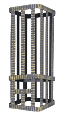 Сетка на трубу для Ураган 250х250х750 Гром 30 под шибер купить в Гродно