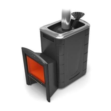 Печь для бани Термофор Гейзер 2014 Inox Витра ЗК антрацит купить в Гродно