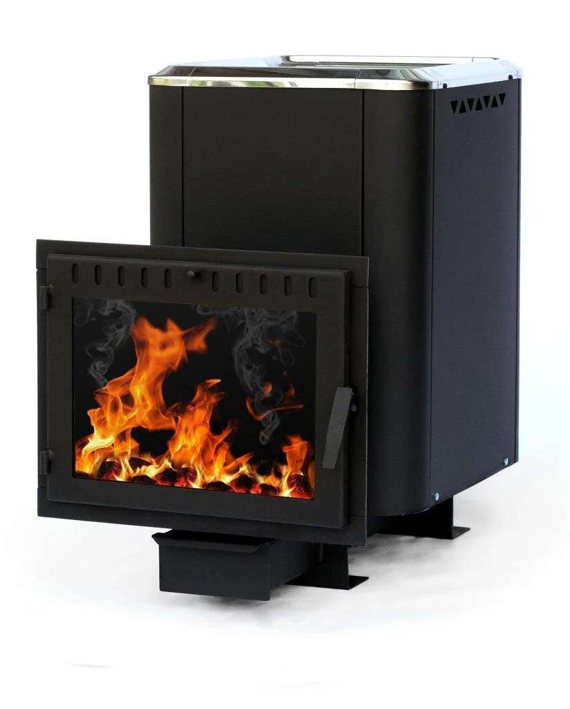 Печь банная чугунная СИБИРЬ 24 Конвекционная Панорамное стекло Амазонка бай фото в Гродно