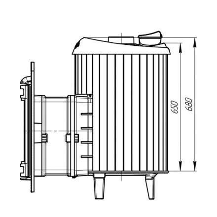 Банная печь ProMetall Атмосфера ламели Окаменевшее дерево в Гродно