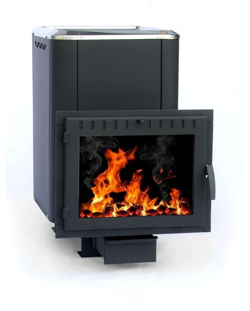 Печь банная Сибирь-18 (панорамное стекло, конвекционная) Амазонка бай фото в Гродно