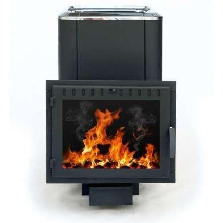 Печь банная Сибирь-18 (панорамное стекло, конвекционная) в Гродно