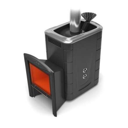 Печь для бани Термофор Гейзер 2014 Inox Витра ЗК ТО антрацит купить в Гродно