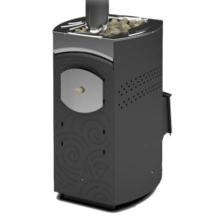 Печь для бани Теплодар Домна-20 ЛК Панорама в Гродно