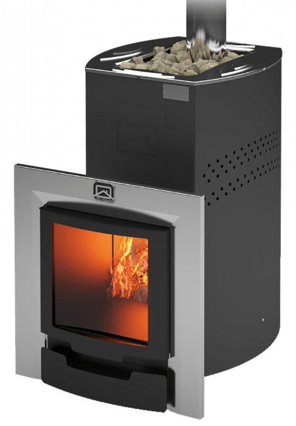 Печь для бани Теплодар Домна-20 ЛК Панорама Амазонка бай фото в Гродно