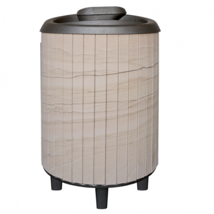 Банная печь ProMetall Атмосфера Про Ламели Окаменевшее дерево перенесённый рисунок в Гродно