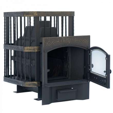 Печь банная Сибирь-24 с каминной дверцей в Гродно