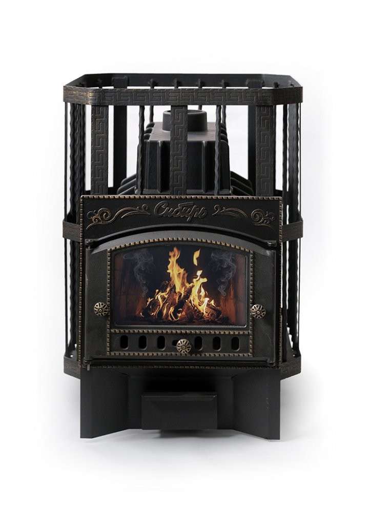 Печь банная Сибирь-24 с каминной дверцей Амазонка бай фото в Гродно