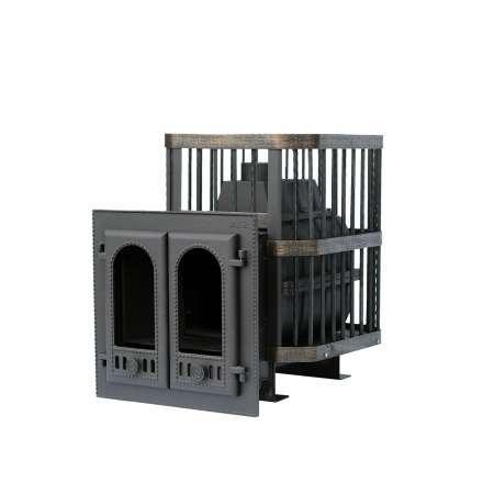 Печь банная Сибирь-24 с двухстворчатой каминной дверцей в Гродно