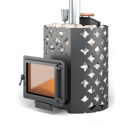 Банная печь ЭТНА 24 Панорама Закрытая каменка Амзонка бай фото в Гродно