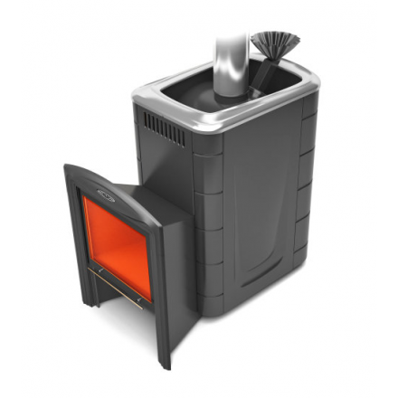 Печь для бани Термофор Гейзер Супер Inox Витра ЗК антрацит купить в Гродно