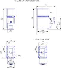 Печь для бани Теплодар Русь 12 Л Профи в Гродно