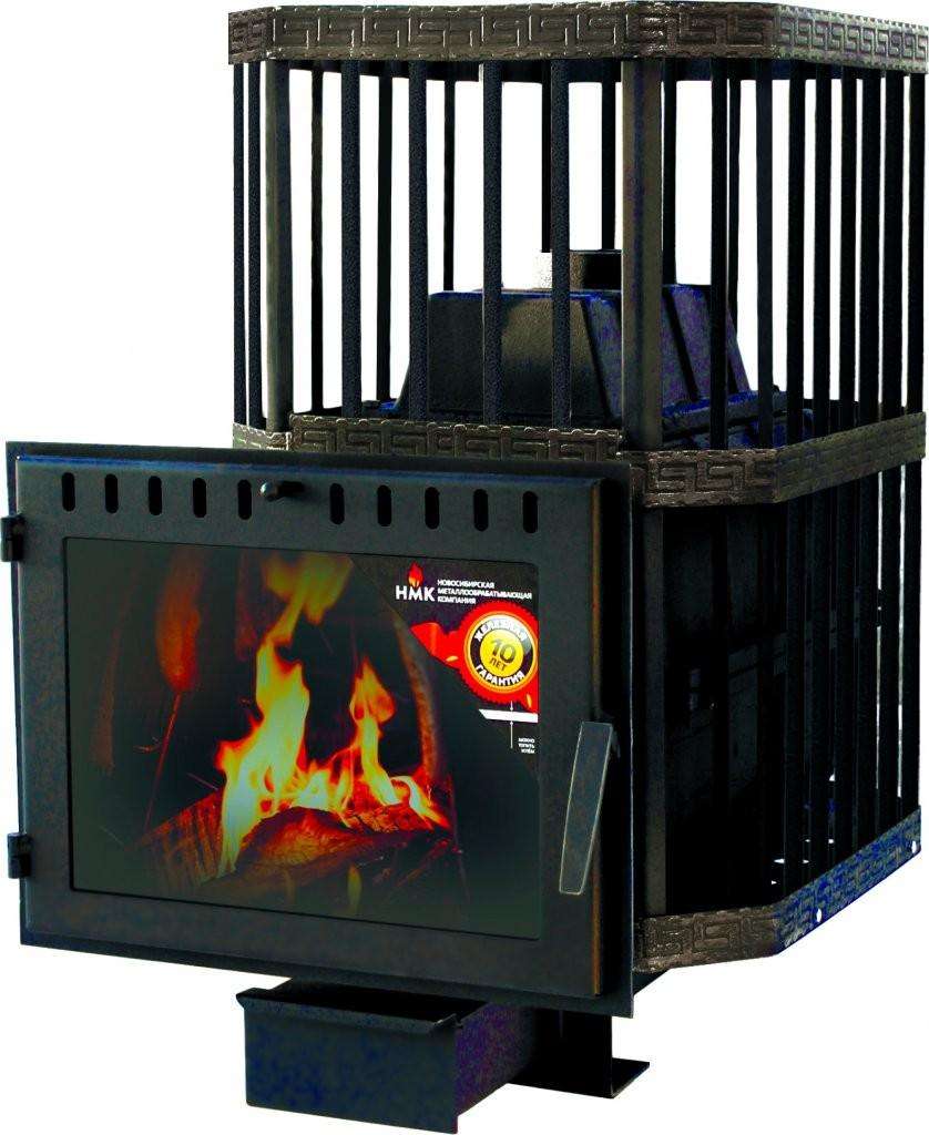 Печь банная Сибирь-24 (панорамное стекло, сетка квадрат) Амазонка бай фото в Гродно