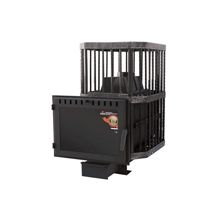 Печь банная Сибирь-24 (панорамное стекло, сетка квадрат) в Гродно