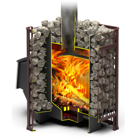 Печь для бани Теплодар Тамань-Сетка 20 Т в Гродно