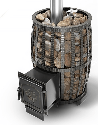 Печь для бани Везувий Легенда Русский Пар Ковка 24 (271) в Гродно