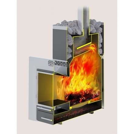 Печь для бани Теплодар Русь-27 ЛНЗП Профи Панорама (1.1) в Гродно