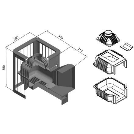 Печь для бани Этна Магма 14 (ДТ-3) в Гродно