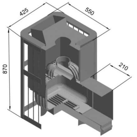 Печь для бани Этна Шторм 18 (ДТ-4С) в Гродно