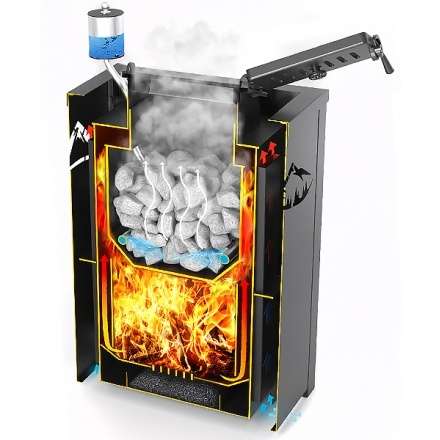 Печь для бани Везувий Эверест Inox 20 (281) в Гродно