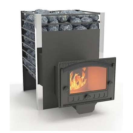 Печь для бани Добросталь Жара-люкс 20 панорамная дверка Амазонка бай фото в Гродно