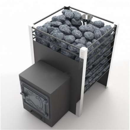 Печь для бани Добросталь Жара-люкс 20 чугунная дверка Амазонка бай фото в Гродно