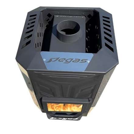 Банная печь Пегас 26 эконом короткая топка со стеклом конвекция в Гродно