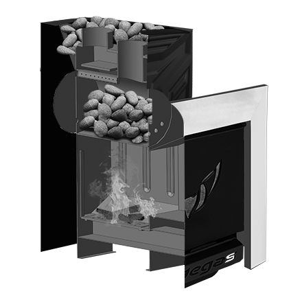 Банная печь Пегас 16 панорама конвекция в Гродно