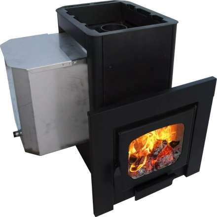 Печь для бани Варвара Мини  навесная панор. дверь купить в Гродно