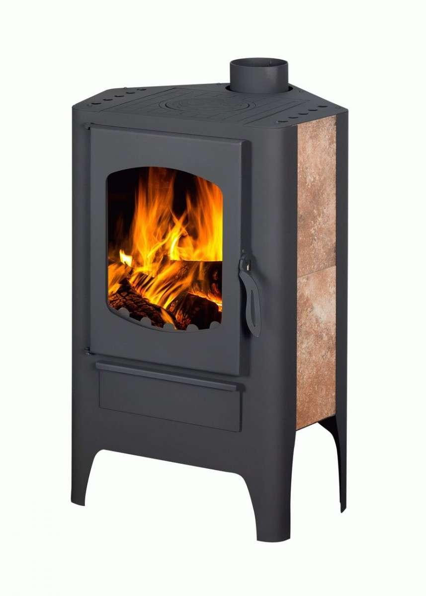 Печь-камин Бавария Эко угловая с плитой одна конфорка фото Печь-камин Бавария Эко угловая с плитой 1 конфорка купить в Гродно