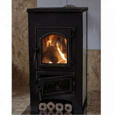 Купить стальной камин Везувий ПК-01 (270) в Гродно фото в интерьере в Гродно