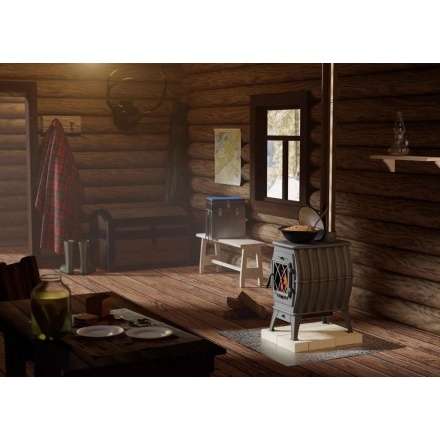 Купить Печь-камин Печь-камин ProMetall Бахта (черная) чугун в Гродно Амазонка бай фото в Гродно