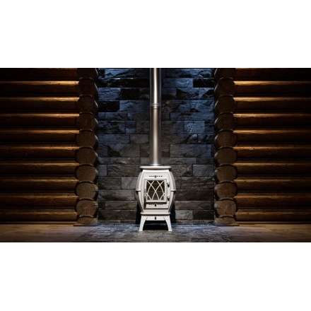 Купить Печь-камин Печь-камин ProMetall Бахта (черная) чугун в Гродно Амазонка бай фото в Гродно