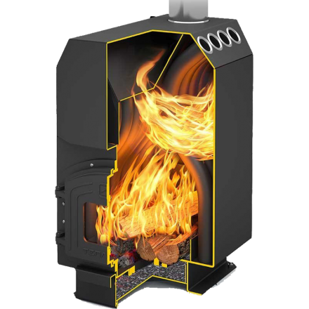 Отопительная печь Теплодар ТОП-200 ДЧ в Гродно