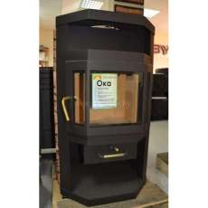 Купить стальную печь-камин со стеклом Мета-Бел Ока в Гродно фото в Гродно