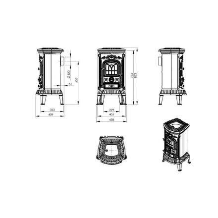 Купить Печь-камин Печь-камин NORDflam Verdo чугун в Гродно Амазонка бай фото в Гродно