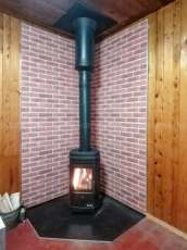 Купить недорогой камин с большим стеклом EVEREST F7 в Гродно в Гродно