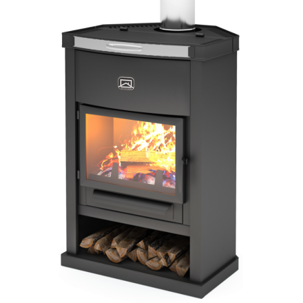 Печь-камин Теплодар ОВ-120 (угловой) Амазонка бай фото в Гродно