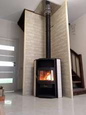 Купить стальной недорогой камин с шамотом Мета-Бел Амур в Гродно фото в Гродно