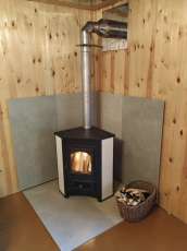 Купить Печь-камин Везувий ПК-01 (220) угловой бежевый 9 кВт в Гродно фото в Гродно