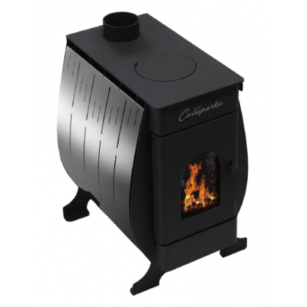 Печь воздухогрейная Сибирь Сибирячка-9 с кожухом из нерж. стали купить в Гродно