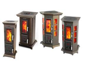 Недорогая стальная печь Термофор Статика Секста, чёрная бронза фото серия в Гродно